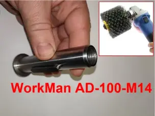 Адаптер на болгарку для валиков WorkMan AD-100-M14