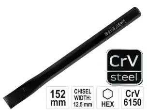 Зубило слесарное CrV6150 152х12,5мм