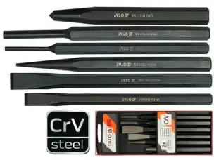 Набор выколоток и зубил CrV SET-6